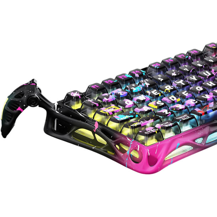 کیبورد GravaStar Mercury V75 Pro - سوییچ مغناطیسی - نسخه ویژه Neon Grafitti