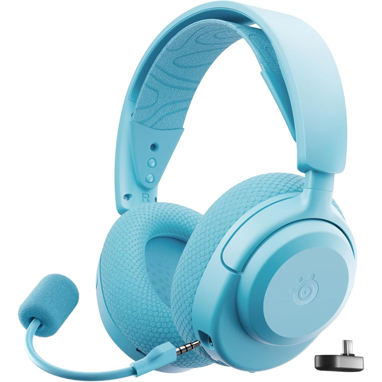خرید هدست SteelSeries Arctis Nova 3P - بی‌سیم - آبی روشن