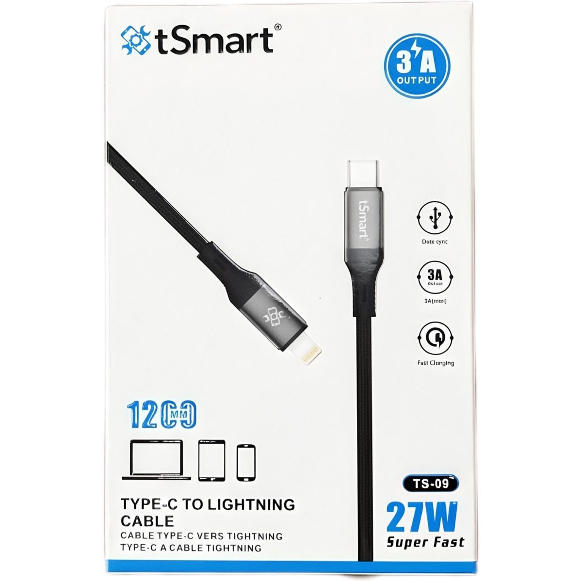 کابل شارژ tsmart تایپ-c