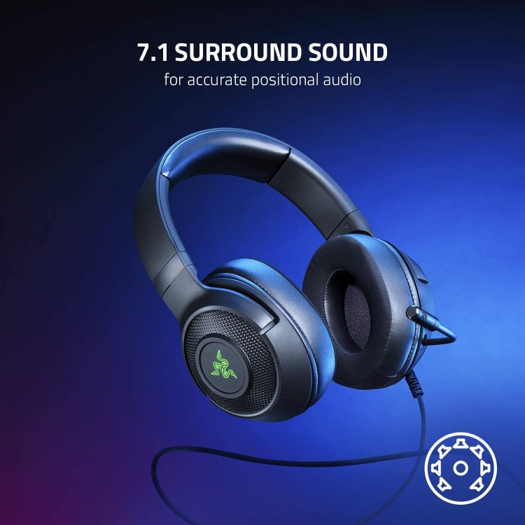 خرید هدست گیمینگ Razer Kraken v3 X - سیاه