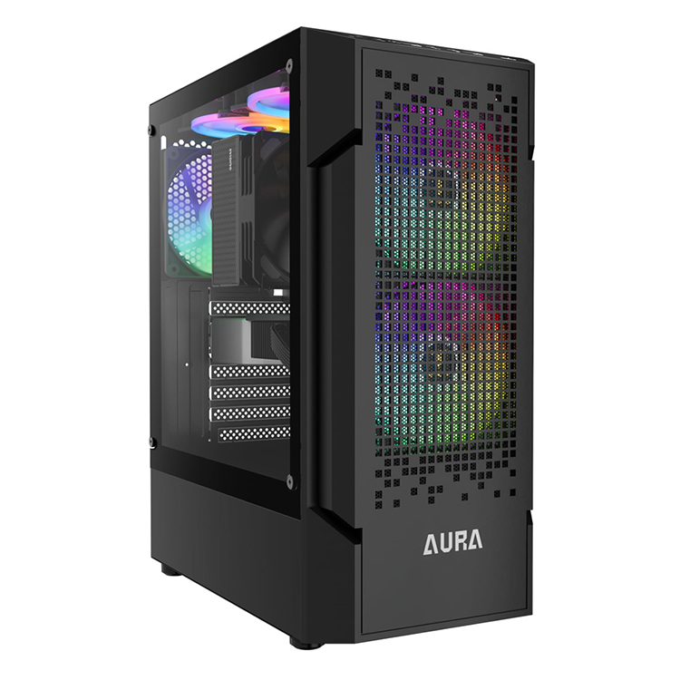 خرید کیس کامپیوتر Gamdias AURA GC7 - شاسی مید تاور - سیاه
