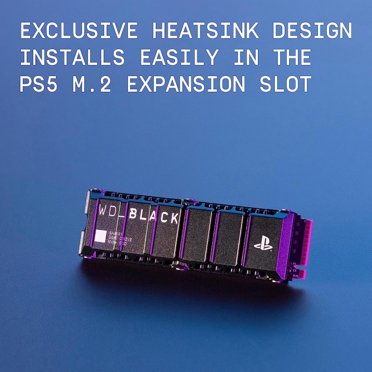 خرید اس اس دی WD_BLACK SN850P دارای هیت سینک - نسخه PS5 - یک ترابایت