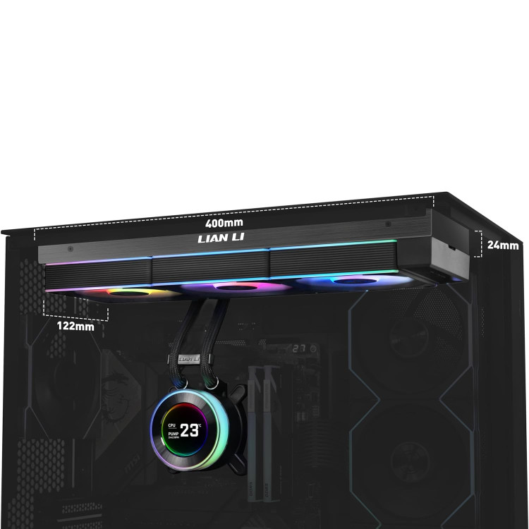 خرید کولر پردازنده Lian Li Hydroshift II LCD-C 360CL - سیاه